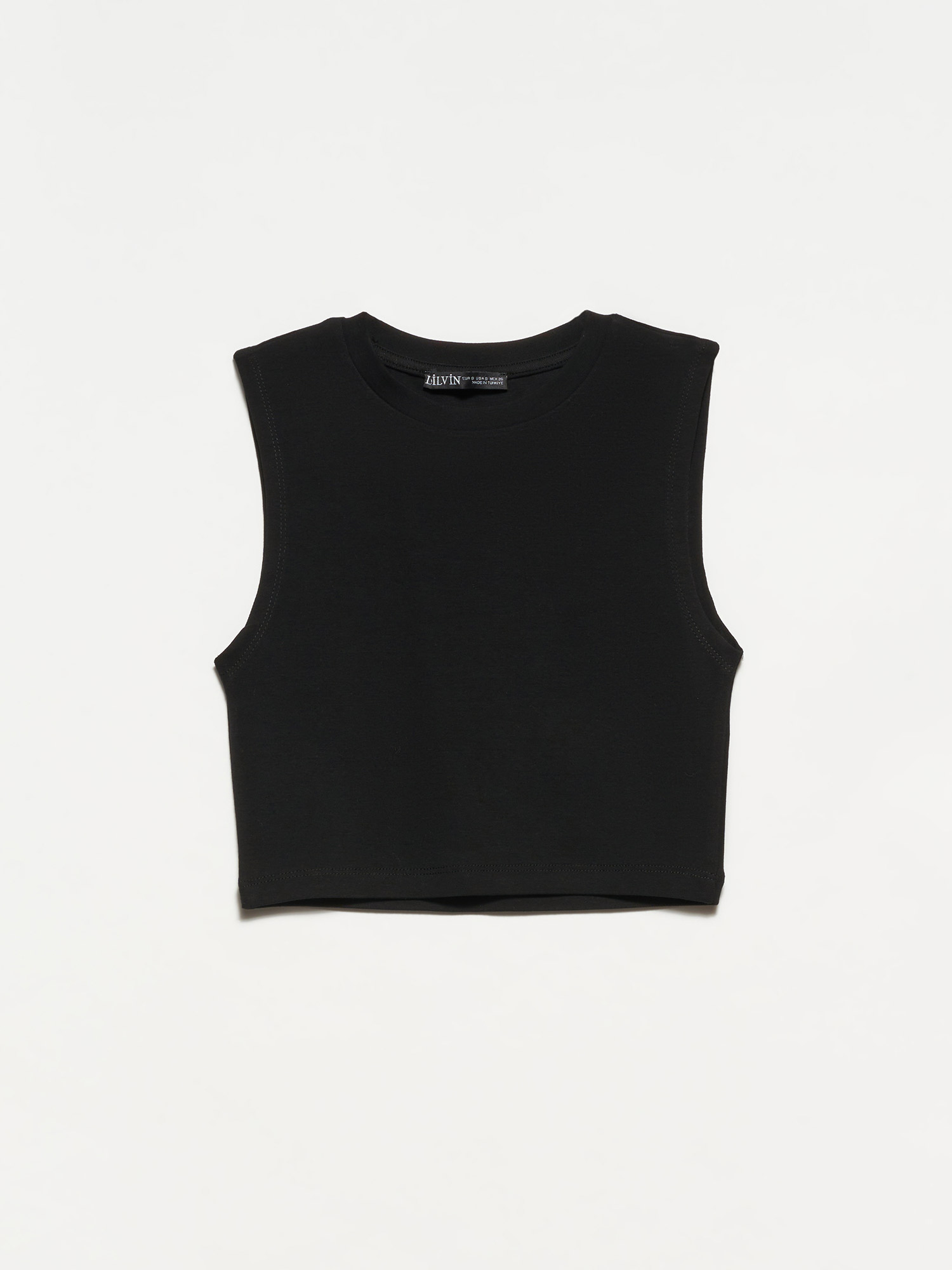 KOLSUZ CROP TOP (Siyah)