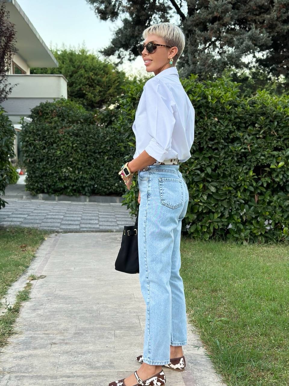 MOM FIT DENIM PANTOLON (Açık Mavi)